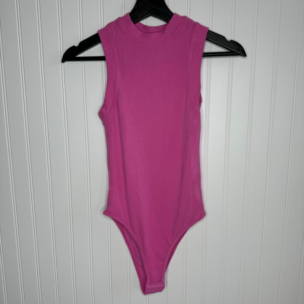 Dynamic Pink Knit Bodysuit One Size